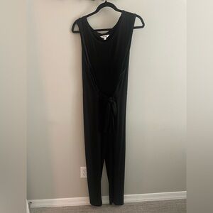 Worn 1x Steve Madden rayon black jumpsuit